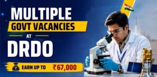 DRDO research jobs at DMSRDE Kanpur: attend the 2 September 2026 walk-in for RA and JRF fellowships in chemistry and materials science.