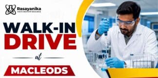 Walk-in Drive at Macleods | Jobs in Mumbai Attend the Macleods Walk-In Drive for R&D opportunities and explore Macleods Careers in Mumbai on August 23, 2026.