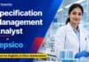 Pepsico Hiring Chemical Sciences Graduates | Apply for Analyst Roles Specification Management Analyst Job at PepsiCo | Apply Now
