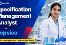 Pepsico Hiring Chemical Sciences Graduates | Apply for Analyst Roles Specification Management Analyst Job at PepsiCo | Apply Now