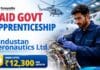 HAL Apprenticeship 2026 | Paid Govt Vacancy for Apprentice Posts HAL Apprenticeship 2026 Govt Vacancy for Graduate, Diploma and BSc Chemistry candidates at HAL Nasik