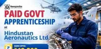HAL Apprenticeship 2026 Govt Vacancy for Graduate, Diploma and BSc Chemistry candidates at HAL Nasik
