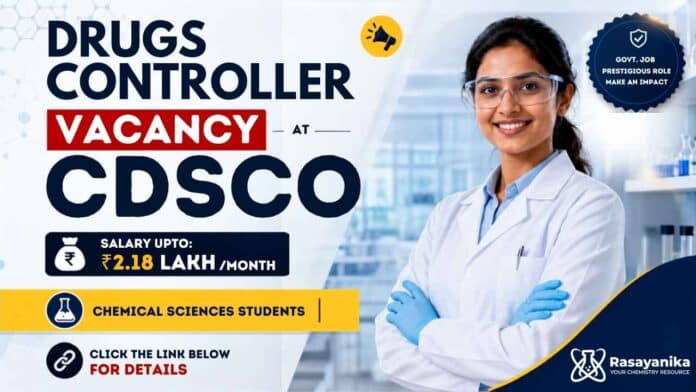 CDSCO Vacancy 2026 for Drugs Controller Jobs under Ministry of Health & Family Welfare Govt Jobs CDSCO Vacancy 2026 for Drugs Controller Jobs under Ministry of Health & Family Welfare Govt Jobs