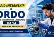 Paid DRDO Apprentice Recruitment for Chemistry Graduates | Apply Now DRDO Apprentice 2026 notification for Graduate, Diploma and ITI candidates including Chemical Engineering disciplines
