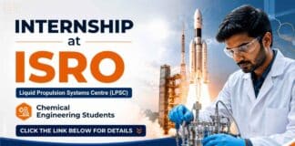 Government Internship for Chemistry Students | ISRO Internship 2026