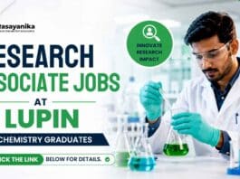 Research Associate Jobs at Lupin Careers. Apply for the Bioanalytical role for Analytical Chemistry Jobs in Pune. Check eligibility and apply.