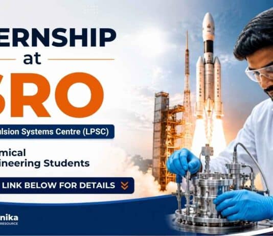 Government Internship for Chemistry Students | ISRO Internship 2026