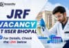 JRF Vacancy at IISER Bhopal for M.Sc candidates seeking Chemistry Research Jobs in an ANRF-funded project. Apply Today
