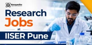 Research Jobs at IISER Pune for M.Sc and Ph.D. Chemistry candidates – apply for energy and battery materials project positions