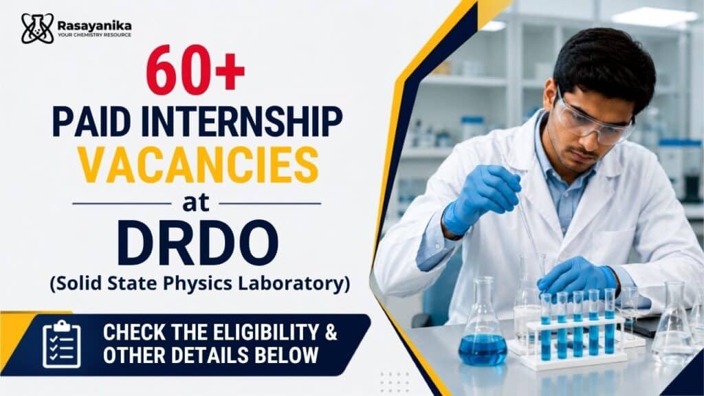 60+ Paid Internship Opportunity at DRDO | Apply Now