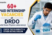 DRDO Paid Internship 2026: SSPL 60+ Student Openings