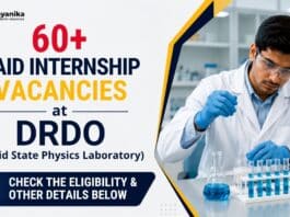 DRDO Paid Internship 2026: SSPL 60+ Student Openings