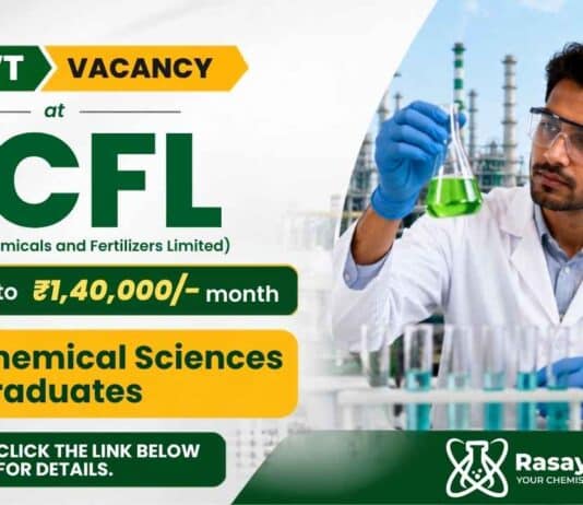 Govt Vacancy at RCF Ltd – RCFL Recruitment for Management Trainee with Chemistry eligibility