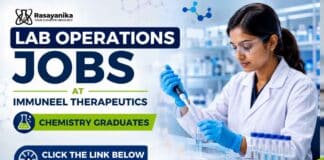 Lab Operations Jobs at Immuneel Therapeutics for Analyst Lab Operations role in Bengaluru