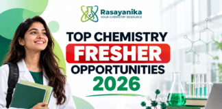 Top Chemistry Fresher Opportunities 2026