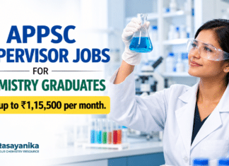 ₹1.15 Lakh Pay Scale! APPSC Supervisor Jobs for Chemistry Graduates
