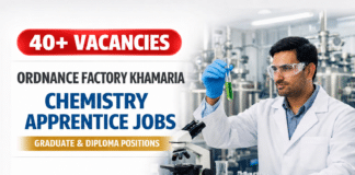 Ordnance Factory Khamaria Apprentice: Apply Now