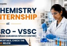 ISRO Internship opportunity for Chemistry students – Check eligibility and VSSC Internship details.