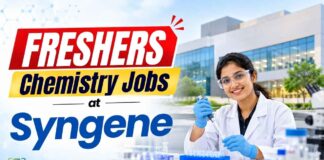 Freshers Chemistry Jobs at Syngene | Bangalore Job Openings