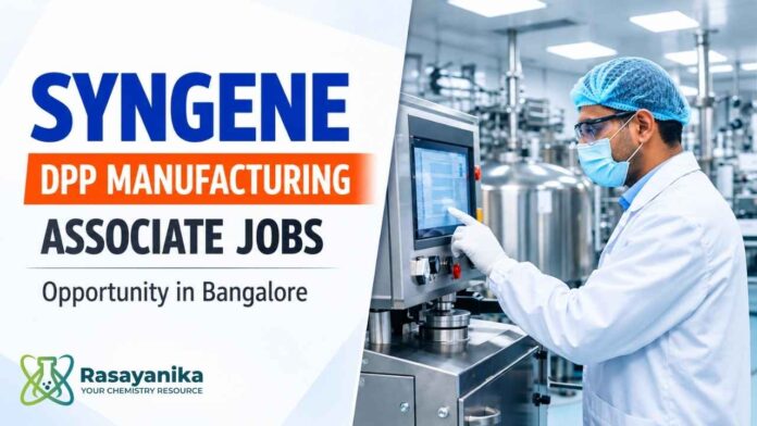 Chemistry Scientist Vacancy at Syngene | Apply Now Chemistry Scientist Vacancy at Syngene | Apply Now