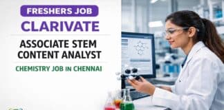 Freshers Chemistry Job at Clarivate | Content Analyst Role Chemistry Freshers Job at Clarivate | Apply for Content Analyst
