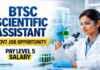BTSC Scientific Assistant Recruitment 2026: Apply Now