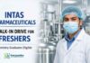 Intas Freshers Jobs: Walk-In Drive in Vadodara 2026