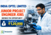 India Optel Limited is Hiring Junior Project Engineers