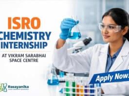 ISRO Internship for Chemistry Students | Exciting Opportunity at VSSC