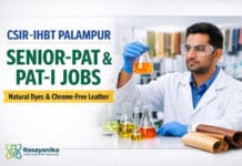 Chemistry Project Posts at CSIR-IHBT Palampur | Senior-PAT / PAT-I Walk-ins 21 Sep | Natural Dyes & Chrome-Free Leather | Earn Rs 25,000–42,000/- + HRA