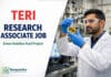 Research Associate Job at Teri | Job in Energy & Resources