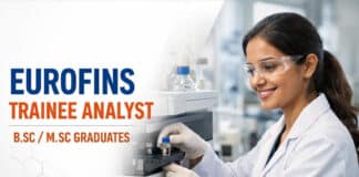Freshers Trainee Role at Eurofins | Apply Now