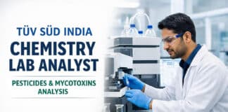 Chemistry Lab Analyst at TÜV SÜD India | LC-MS/MS Pesticides Mycotoxins