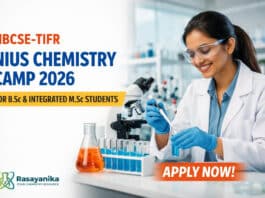 NIUS Chemistry 2026 at HBCSE-TIFR for BSc & Integrated MSc Students | Apply Now