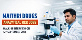 Maithri Drugs Gummadidala Analytical R&D HPLC/GC Walk-In | 1–5 Yrs | 12 Sep