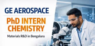 PhD Intern Chemistry at GE Aerospace Bengaluru | Materials Chemistry R&D