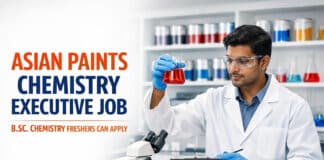 Freshers Chemistry Job at Asian Paints | Apply Now for Executive Role