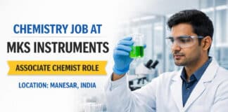 Freshers Chemistry Job at MKS | Apply for Associate Chemist Role