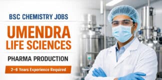 BSc Chemistry Job at Umendra Life Sciences | Apply Now