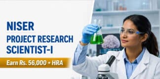 Project Research Scientist-I at NISER | Carnosic Acid / Astrocytic TREK1 Biochemistry | Apply by 30 Sep | Earn Rs 56,000/- + HRA