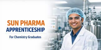 Freshers Job at Sun Pharma | Apprenticeship – Chemistry Graduate Eligible
