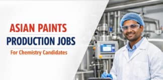 Asian Paints Hiring for Production Jobs | Chemistry Candidates Apply