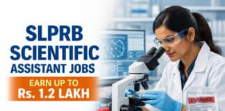 Applications for SLPRB Scientific Assistant | Earn up to Rs. 1.2 Lakh