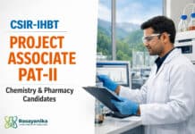 Project Associate PAT-II at CSIR-IHBT | Chemistry/Pharmacy