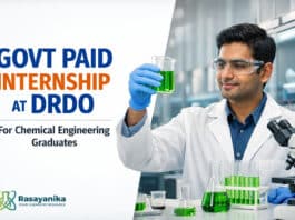 Govt Paid Internship at DRDO | Btech Chemical Engineering Graduates | Apply Online