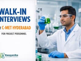 Walk-in Interview for Project Personnel at C-MET