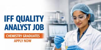 IFF Quality Analyst Job Chemistry Graduates Apply Now