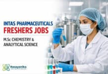 Freshers Job at Intas Pharmaceuticals | Msc Organic Chemistry & Analytical Chemistry Graduates | Apply Online