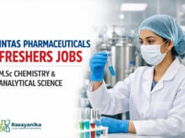 Freshers Job at Intas Pharmaceuticals | Msc Organic Chemistry & Analytical Chemistry Graduates | Apply Online