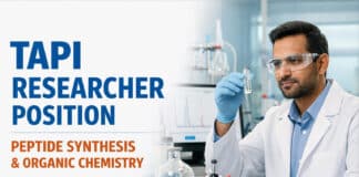 TAPI Hiring Chemistry Graduates | Apply for Researcher Position